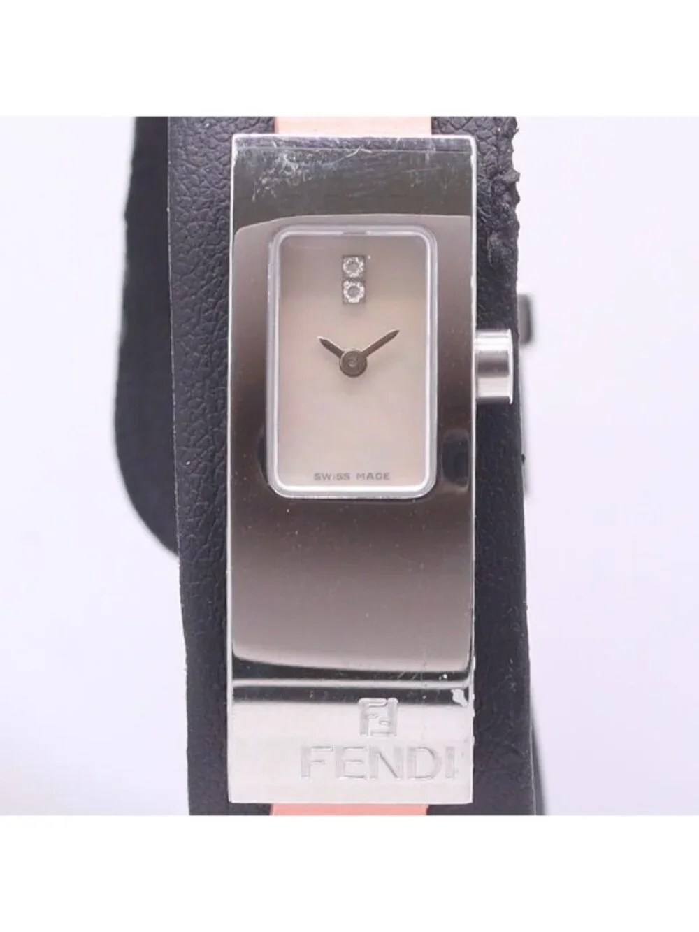 Fendi L Quartz White Shell Dial Watch